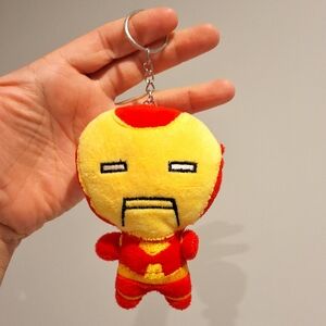 Iron Man Superherp Small Plush Keychain Bag Charm, NEW